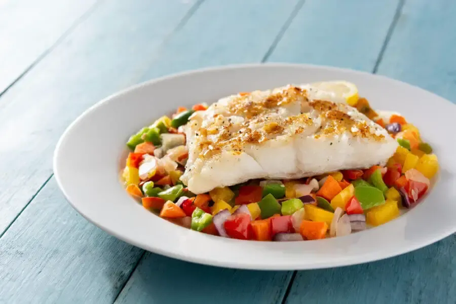 Grilled cod